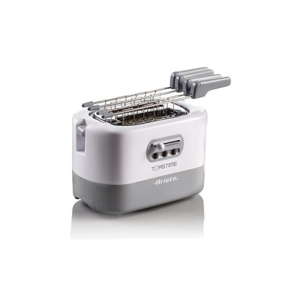 ARIETE TOASTIME BIANCO (0159/01) - TOSTAPANE ELETTRICO - 9 LIVELLI DORATURA - 700W