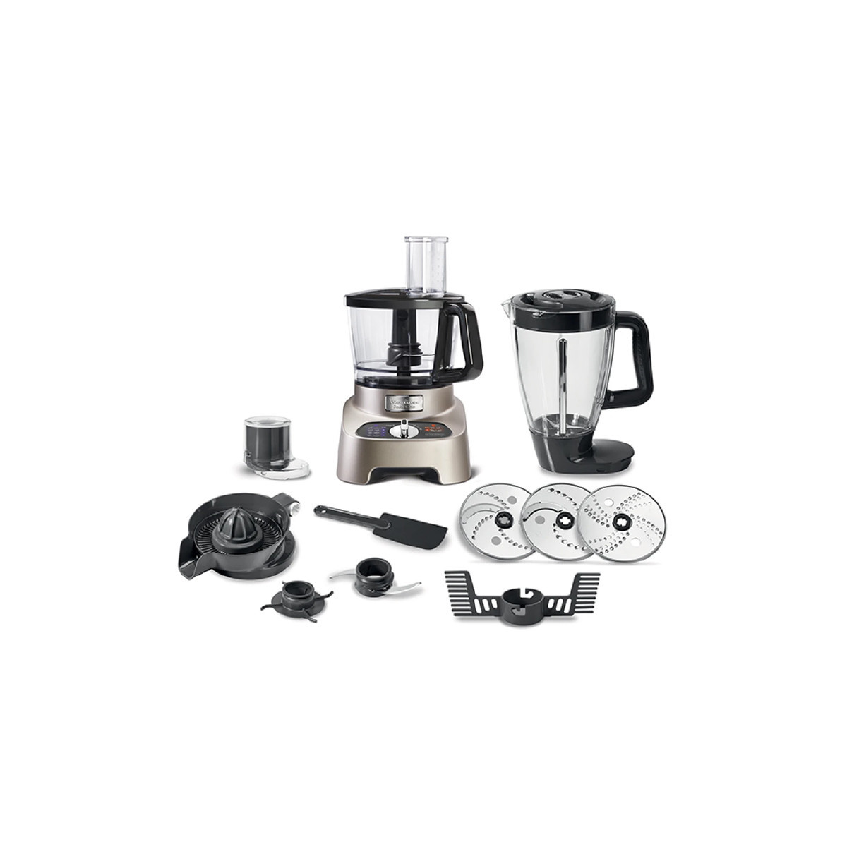 MOULINEX DOUBLE FORCE V2 (FP825E10) - ROBOT DA CUCINA MULTIFUNZIONE 3L - 1000W