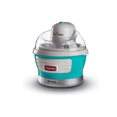 ARIETE ICE CREAM MAKER PARTY TIME (0643/01) - GELATIERA - CESTELLO REFRIGERANTE DOPPIO ISOLAMENTO - 12W - CELESTE