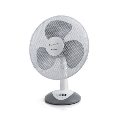 ARIETE FRESHAIR (0847) - VENTILATORE DA TAVOLO BIANCO/GRIGIO - DIAMETRO 30 CM - 3 PALE - 3 VELOCITA'' - OSCILLANTE  - 40W