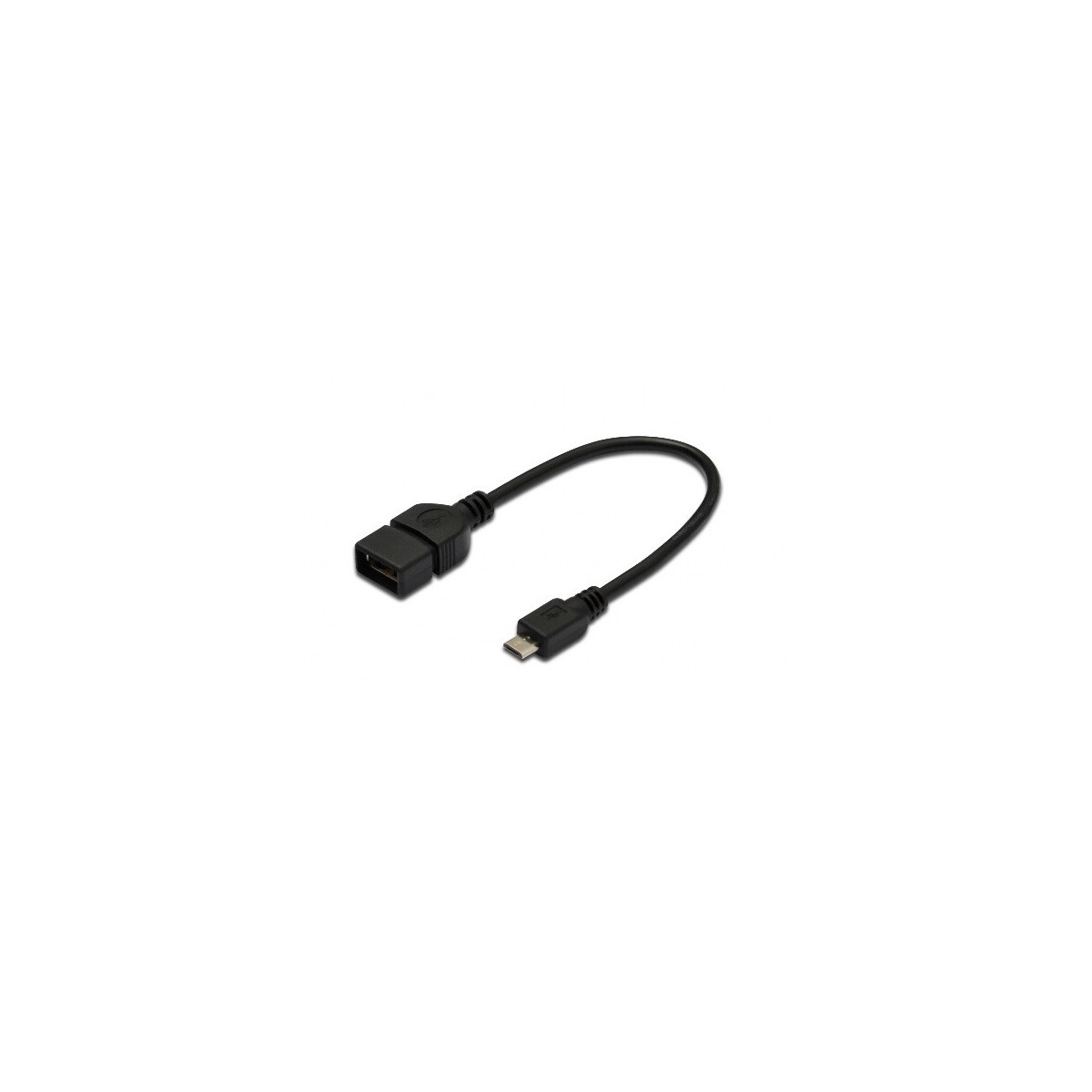 CAVO ADATTATORE USB 2.0 OTG 20CM BLACK