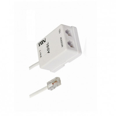 FILTRO ADSL ADJ RJ11 SPLITTER TELEFONO-MODEM 100-00020