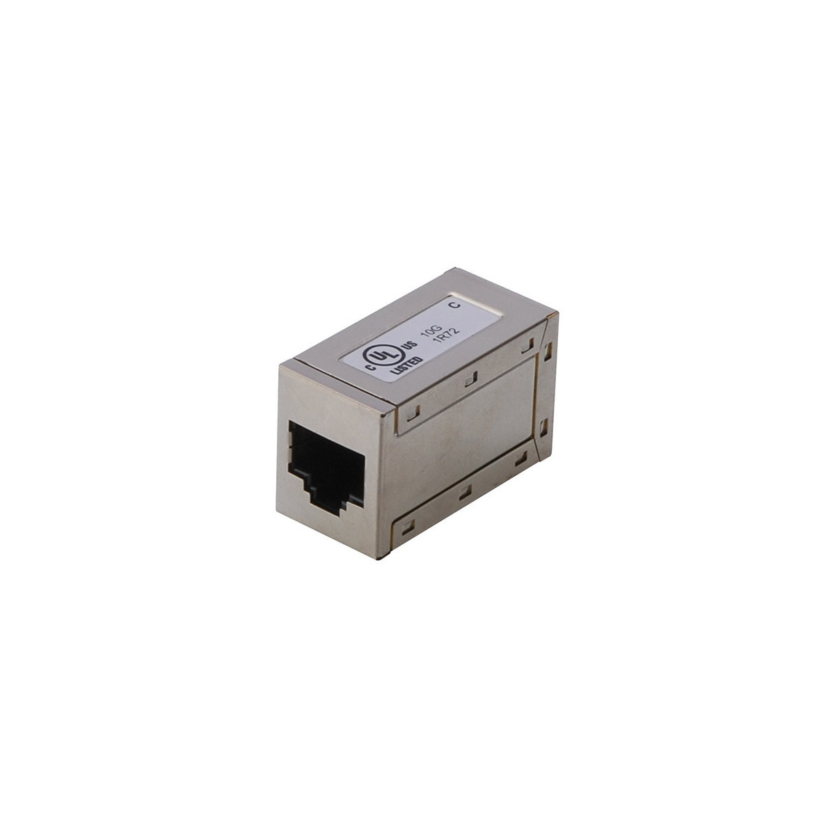 ADATTATORE PASSANTE CON 2 CONNETTORI RJ45 F/F CAT6