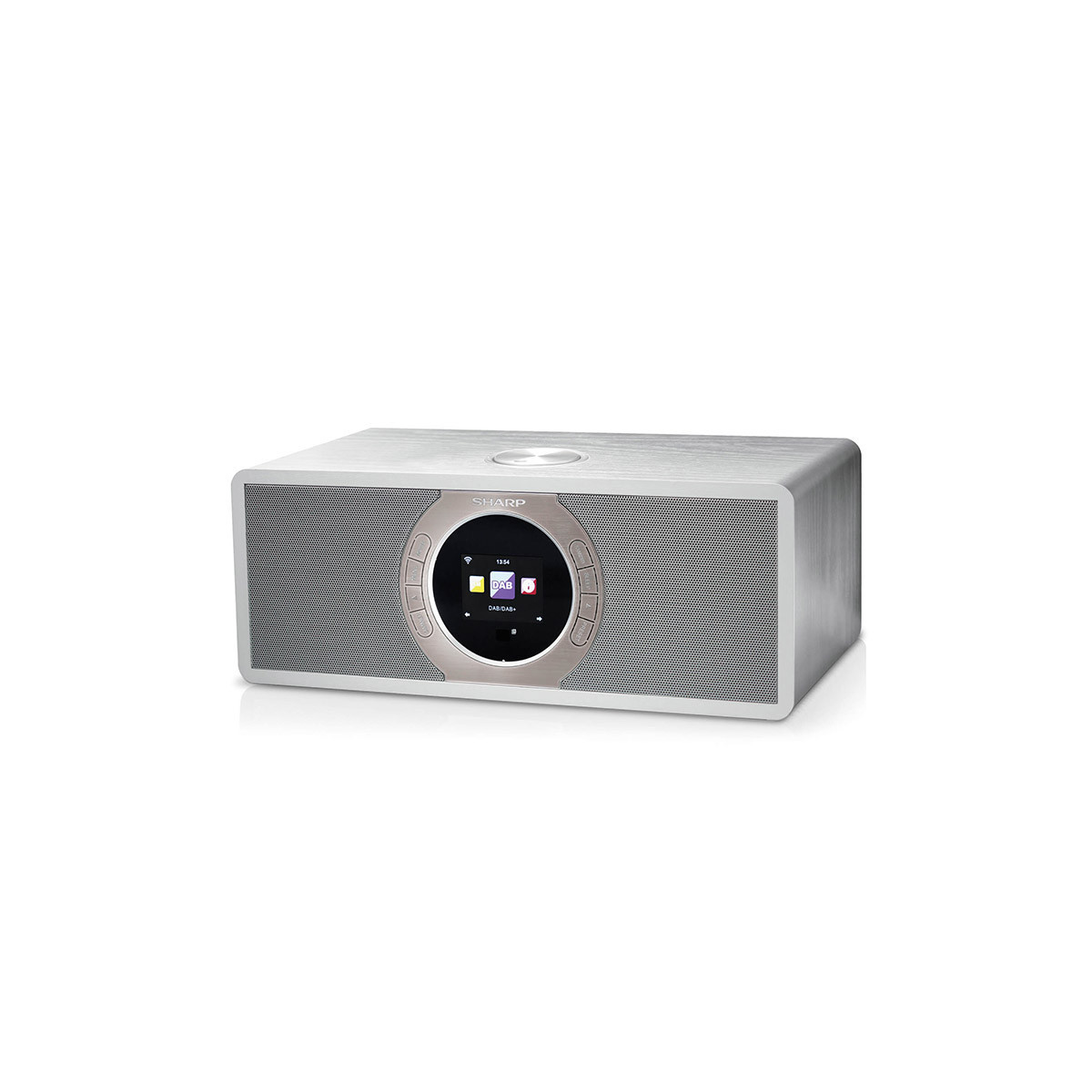 SHARP DR-I470(WH) - RADIO DIGITALE - DAB/DAB+/ WEB RADIO - BLUETOOTH - WI-FI - CHASSIS IN LEGNO - BIANCO