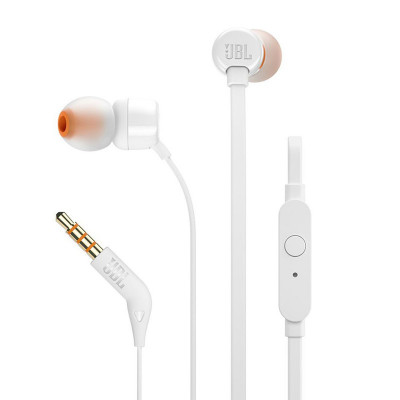 AURICOLARI JBL T160 WHITE Tune Wired IN-Ear