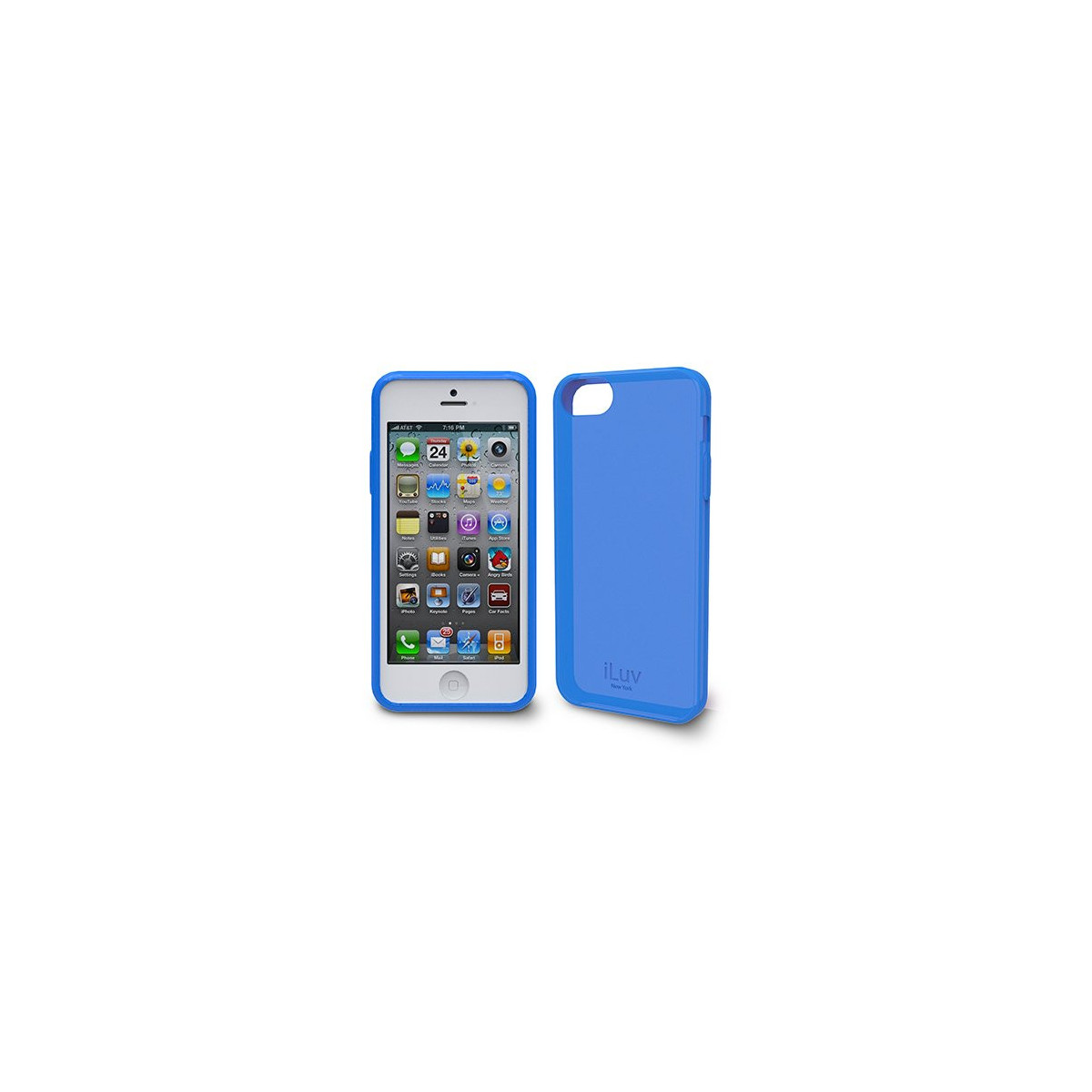 COVER ILUV GELATO BLU ICA7T306BLU PER IPHONE 5 - 5S - SE