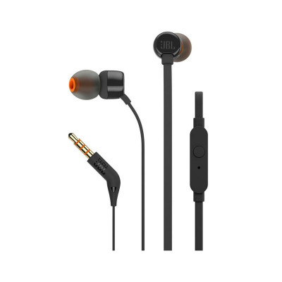 AURICOLARI JBL T110 BLACK Tune Wired IN-Ear