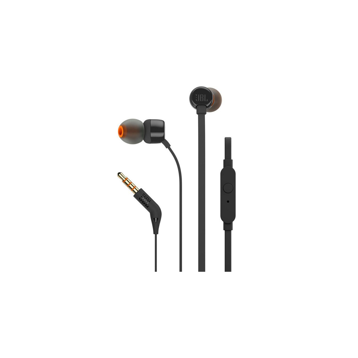 AURICOLARI JBL T110 BLACK Tune Wired IN-Ear