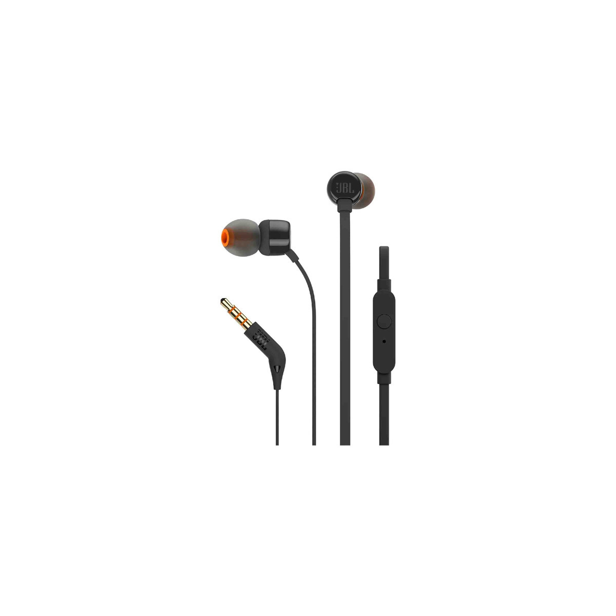 AURICOLARI JBL T160 BLACK Tune Wired IN-Ear