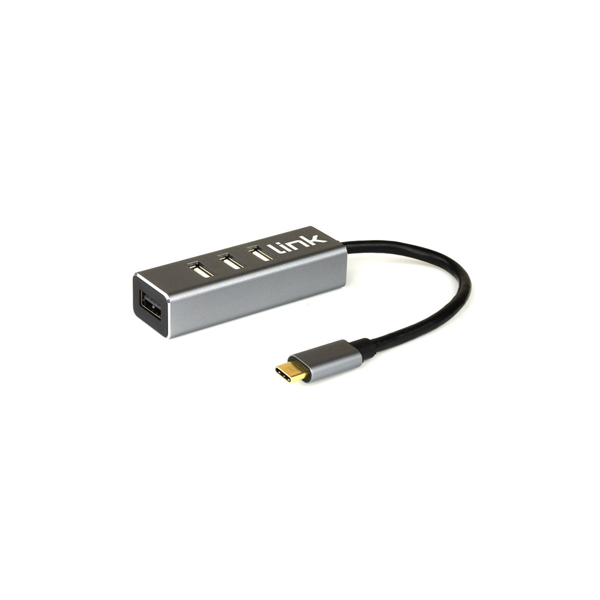 LINK LKHUB306 - HUB 4 PORTE USB TYPE C CON CAVO DA 15CM