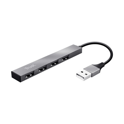 TRUST HALYX (23786) - HUB 4 PORTE USB 2.0 IN ALLUMINIO