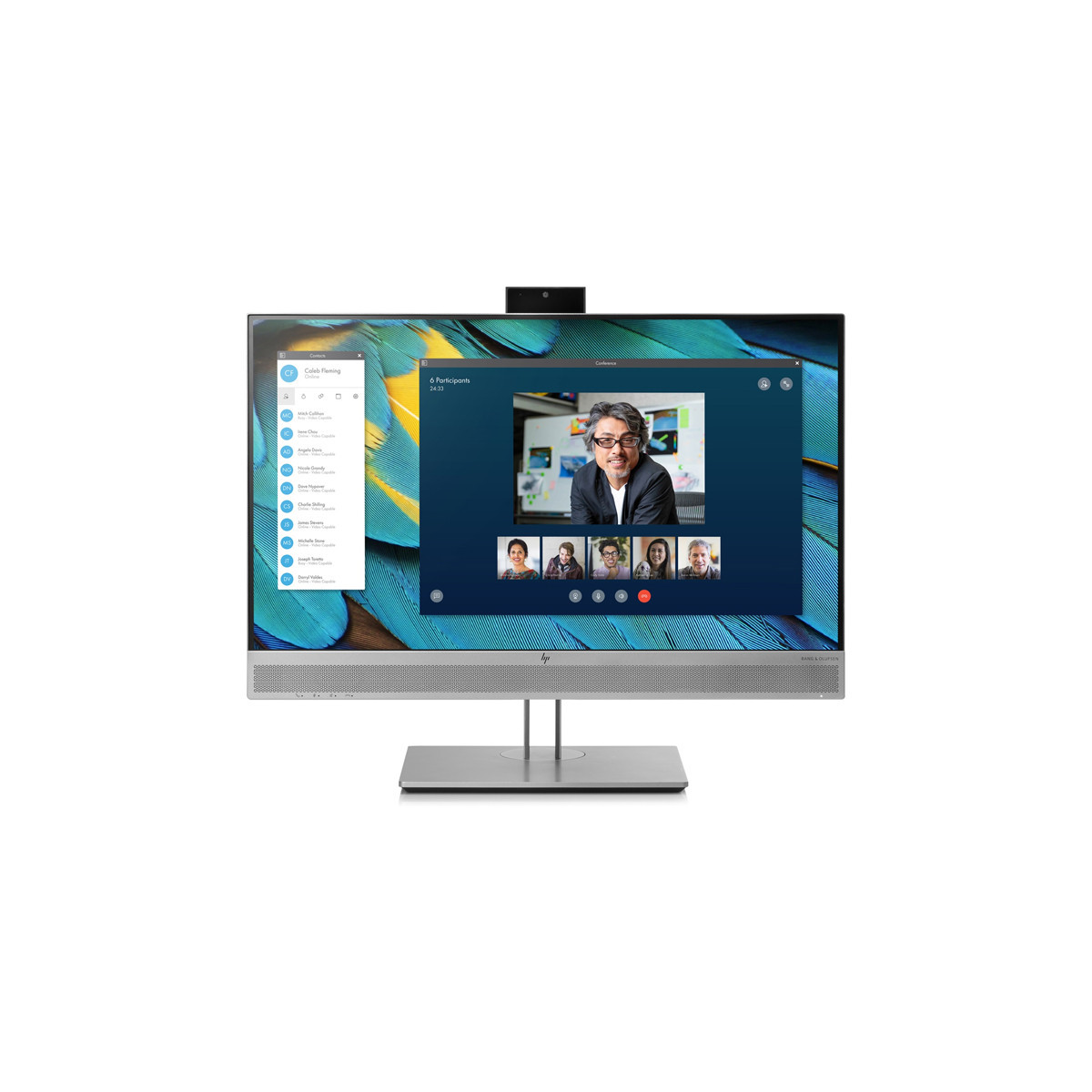 HP E243M (1FH48AT) - 24 MONITOR LED FHD - PIVOT - WEBCAM E SPEAKER INTEGRATI - USB - VGA - HDMI - DISPLAY PORT - W3Y ON SITE