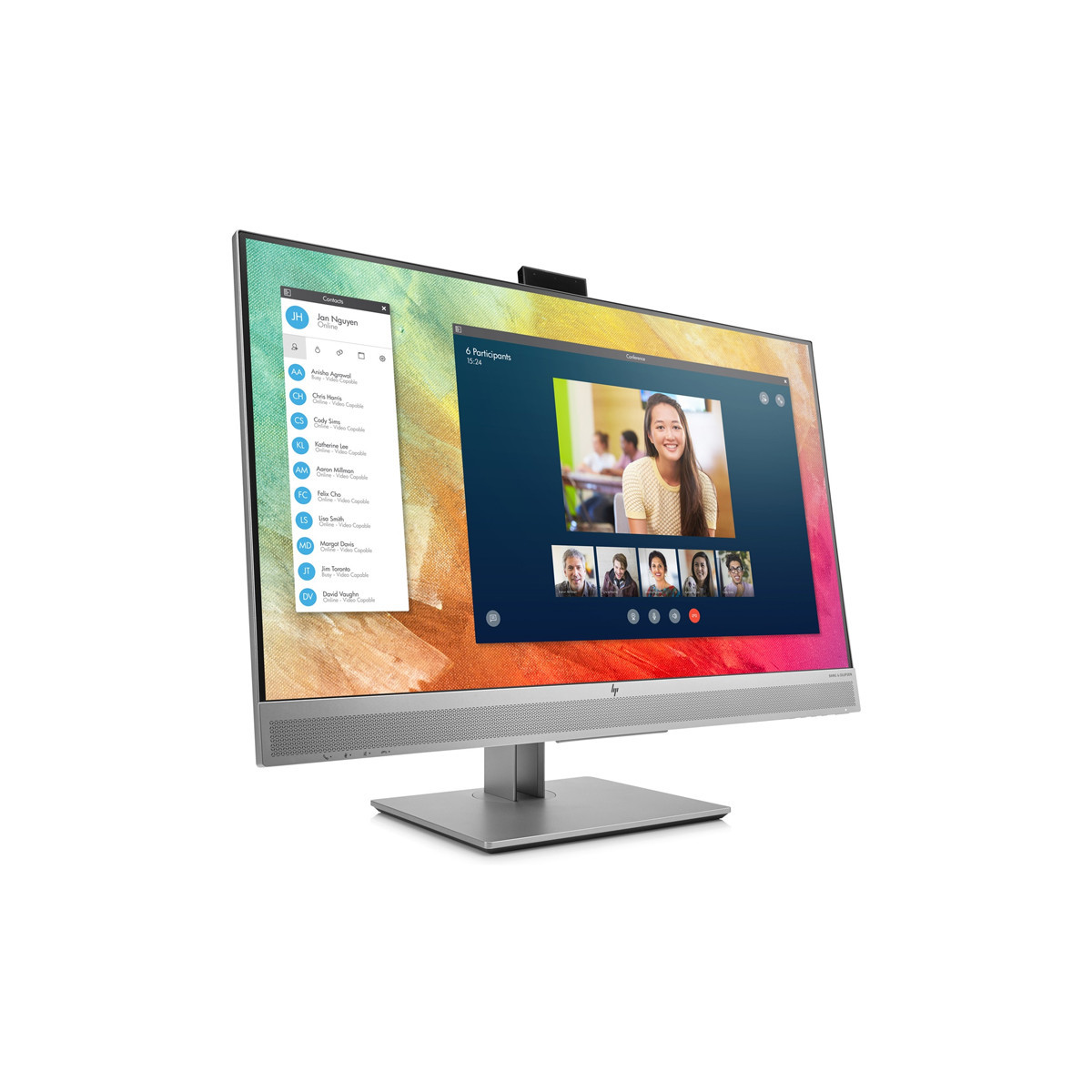 HP E273M (1FH51AT) - 27 MONITOR LED FHD -  WEBCAM E SPEAKER INTEGRATI - W3Y ON SITE