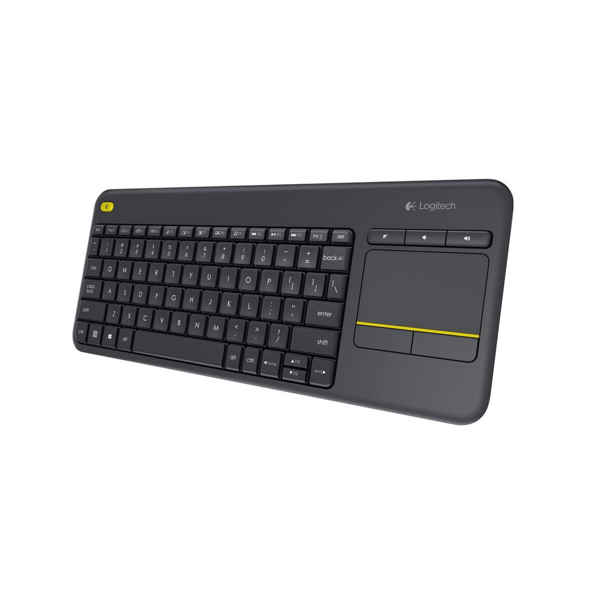 TASTIERA LOGITECH K400 PLUS - WIRELESS BLACK 920-007135