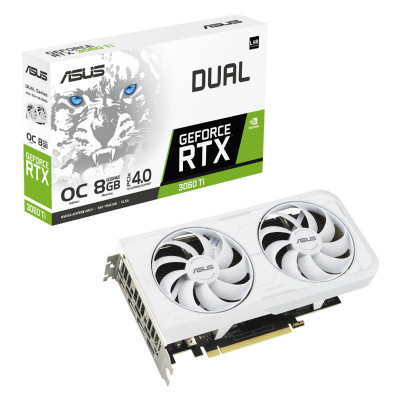 ASUS DUAL GEFORCE RTX 3060 TI OC WHITE EDITION 8GB GDDR6X - SCHEDA VIDEO (90YV0IP2-M0NA00)