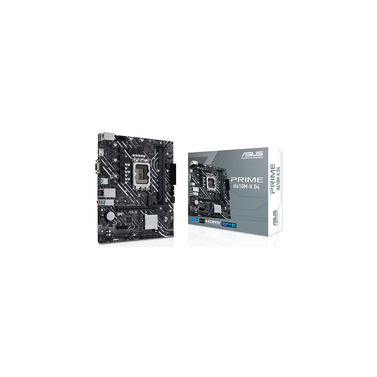 ASUS PRIME H610M-K D4 - MAINBOARD MICRO ATX - DDR4 - SOCKET 1700 - VGA - HDMI - M.2