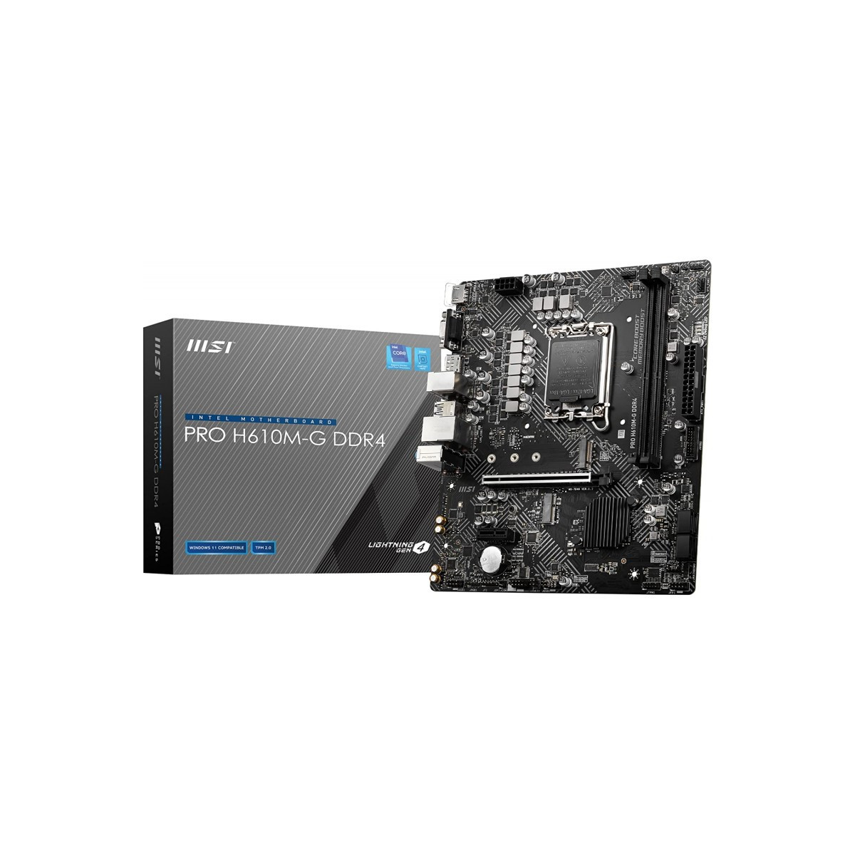 MSI PRO H610M-G - MAINBOARD MICRO ATX - DDR4 - SOCKET 1700 - VGA - HDMI - M.2