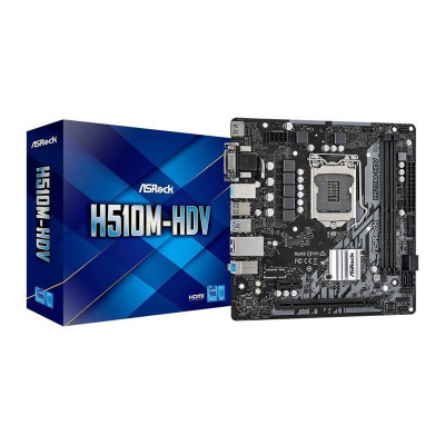 MAINBOARD ASROCK H510M-HDV R2.0 - DDR4 SOCKET 1200 HDMI Micro ATX