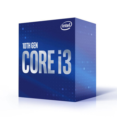 INTEL CORE i3-10100F COMET LAKE - CPU BOX VIDEOLESS  - BASE 3.60 GHZ / TURBO 4.30 GHZ - CACHE 6 MB - SOCKET 1200