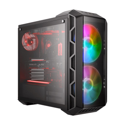 COOLER MASTER MASTERCASE H500 ARGB - 2USB3 2USB22x2.5/3.52x2.52x200mm ARGB Fr.Fans 120mm R.FanRad.Supp.controllerNO PSU