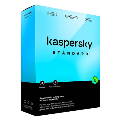 KASPERSKY STANDARD (SLIM) - SOFTWARE SICUREZZA 3 DEVICE / 1 ANNO