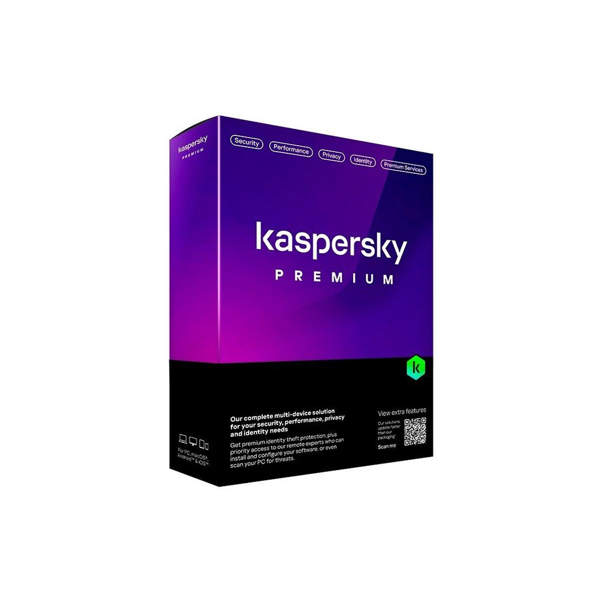 KASPERSKY PREMIUM (SLIM) - SOFTWARE SICUREZZA 5 DEVICE / 1 ANNO