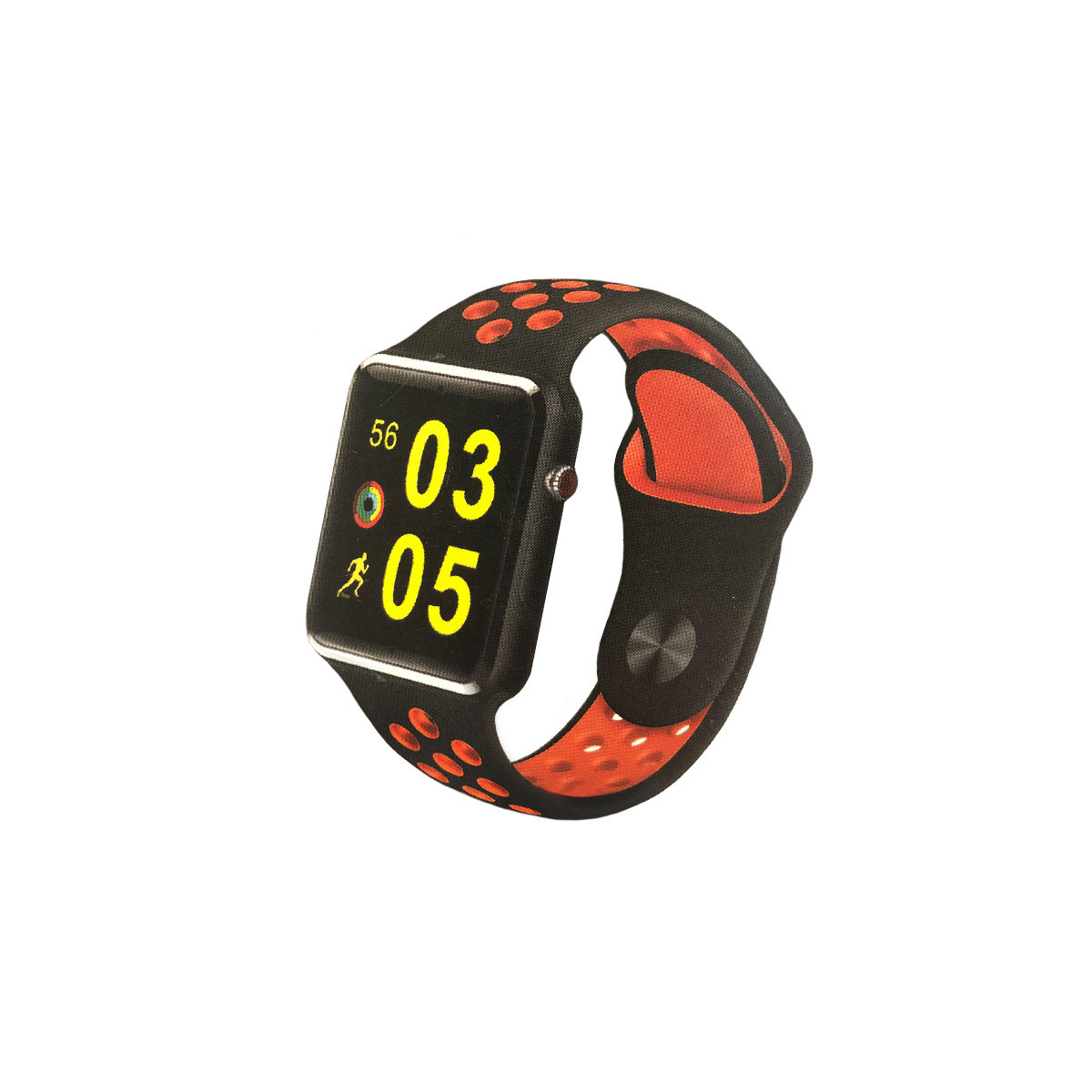 SMART FITNESS WATCH AKAI AKSW06 RED - LCD 16 PEDOMETRO CARDIO MON. SONNO