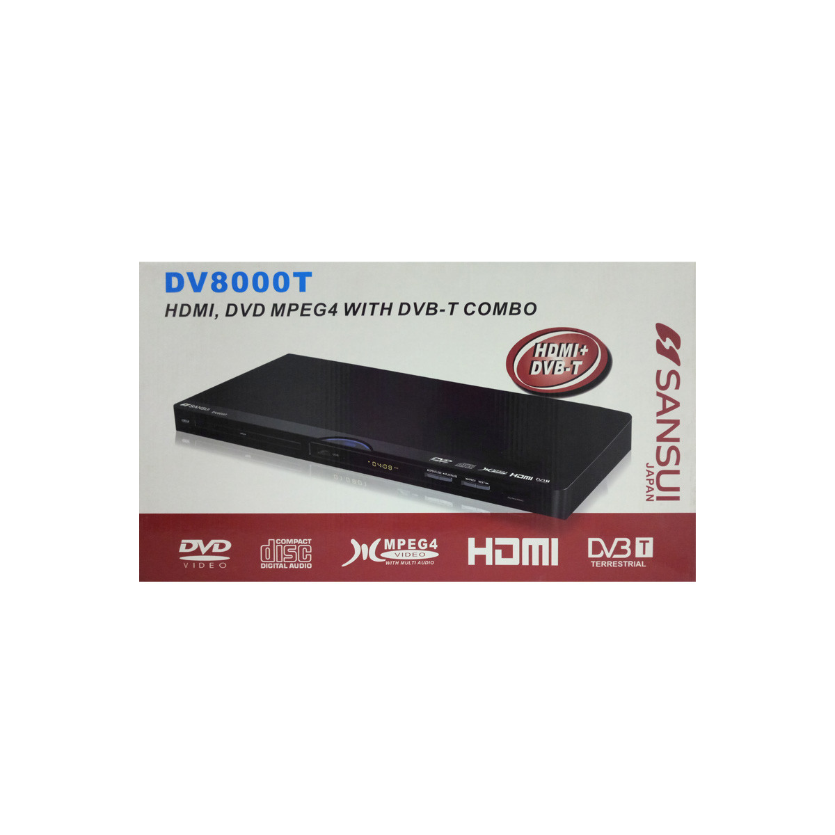 Lettore DivX + DVB-T con HDMI SANSUI DV8000T