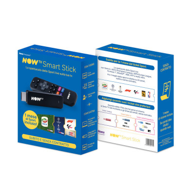 SKY SMART STICK NOW TV BLUE + 1 MESE DI SPORT+CALCIO