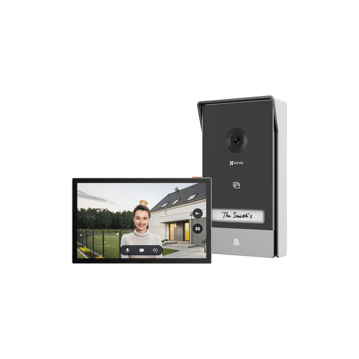 EZVIZ HP7 - VIDEOCITOFONO - 2K - SCHERMO TOUCH 7 - CONTROLLO REMOTO - RILEVAMENTO MOVIMENTO - AUDIO BIDIREZIONALE - SBLOCCO RFID