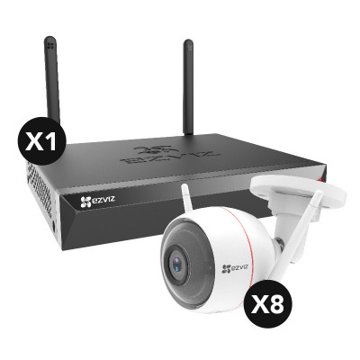 KIT EZVIZ 1X NVR WIFI 16 CANALI (CS-X5S-16W) + 8X CAMERA CS-C3TN