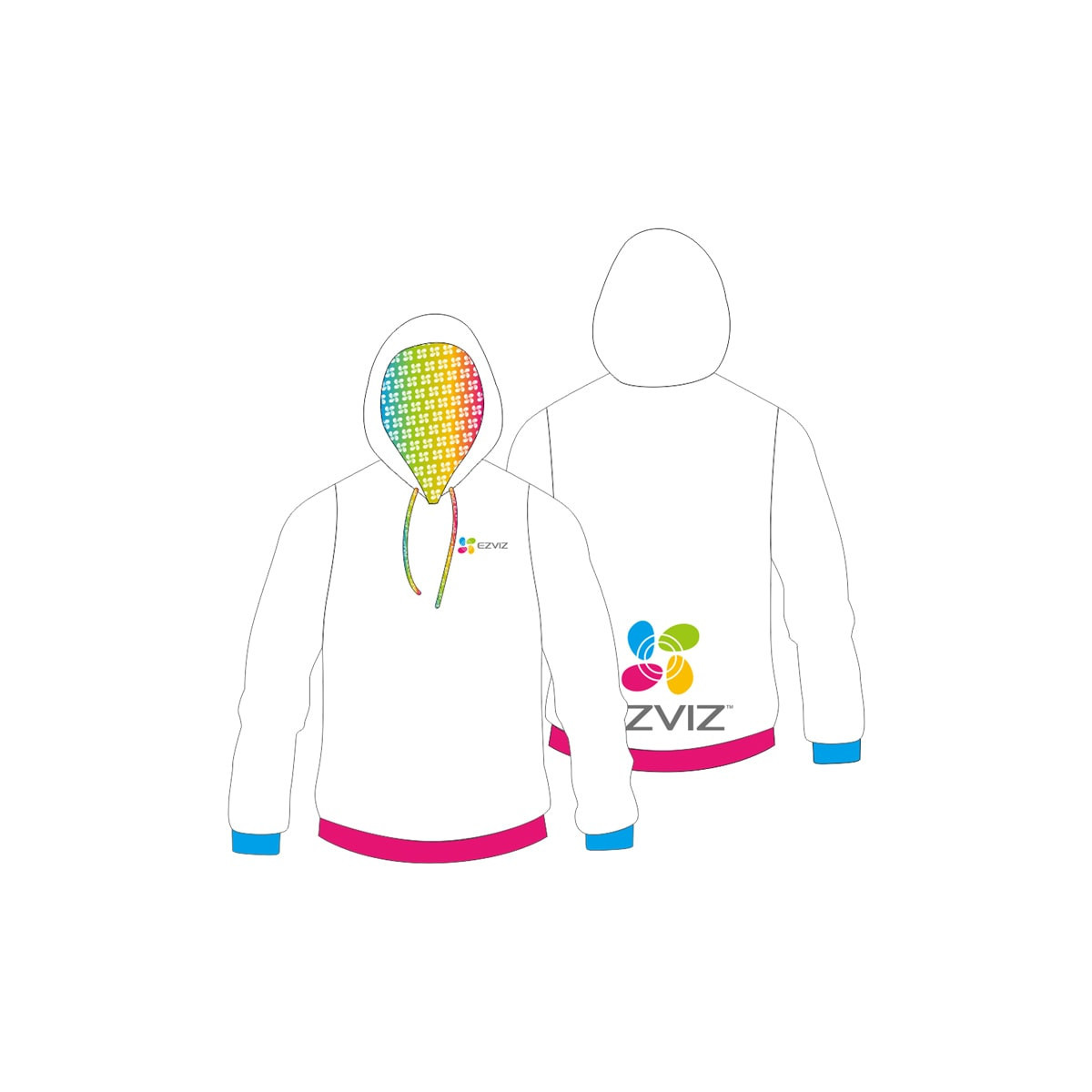 FELPA BAMBINO RAINBOW - TAGLIA 2XS