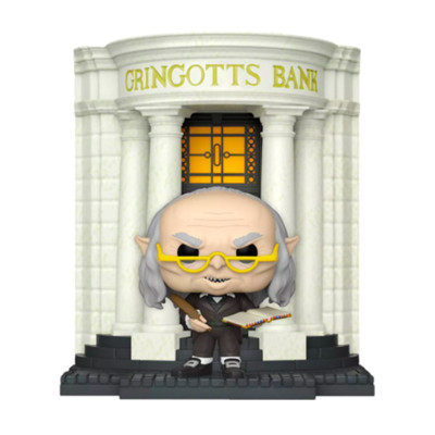 FUNKO POP GRINGOTTS HEAD GOBLIN WITH GRINGOTTS BANK (58126) - HARRY POTTER - DELUXE SERIES - N.138