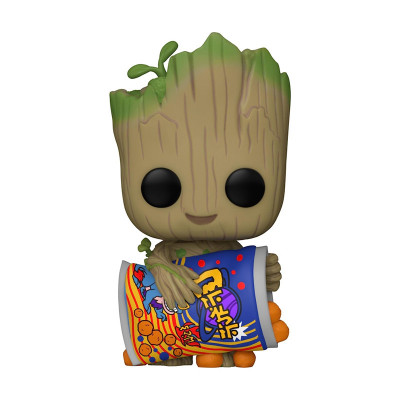 FUNKO POP GROOT WITH CHEESE PUFFS (BOBBLE HEAD) (70654) - I AM GROOT - MARVEL - NUM.1196