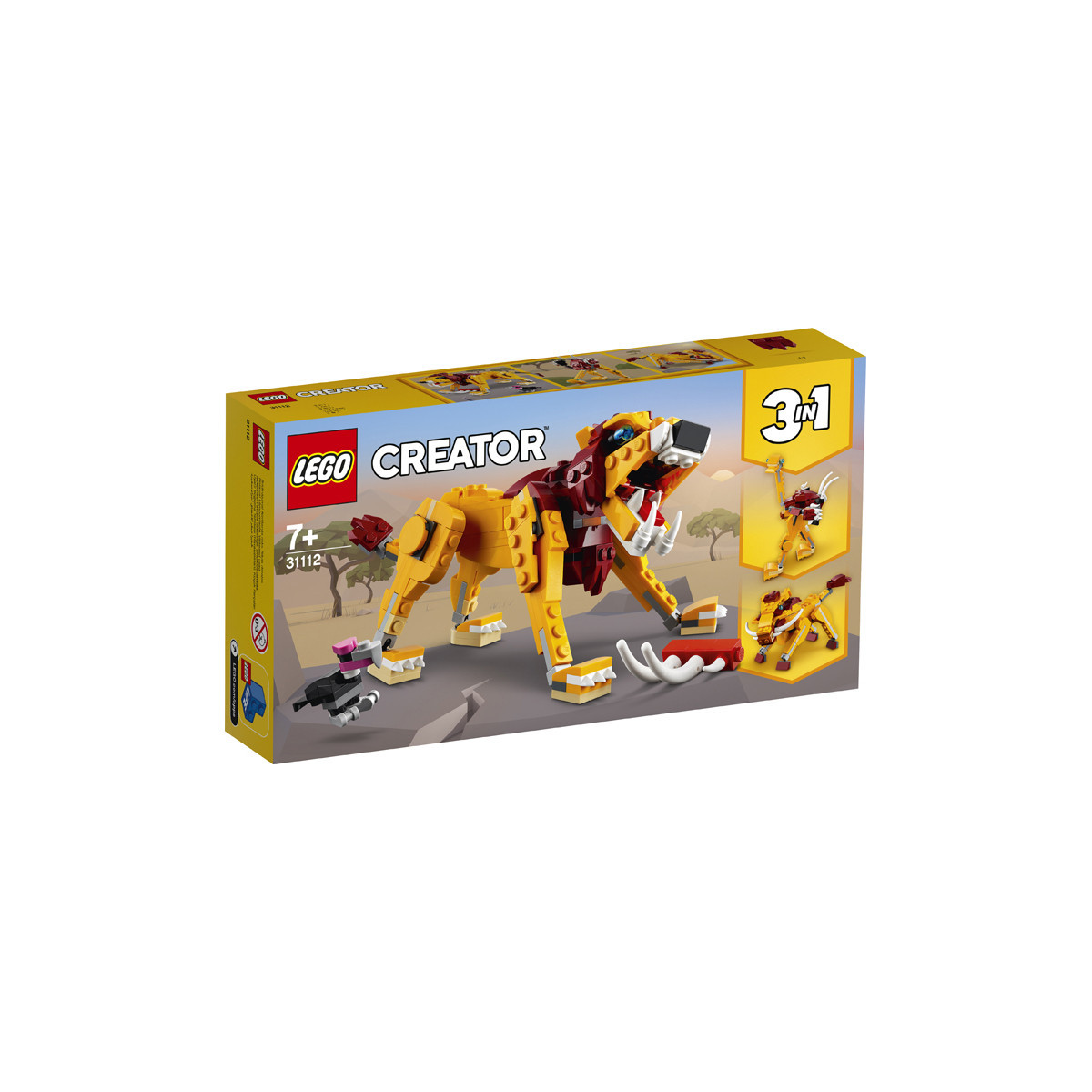 LEGO 31112 - LEONE SELVATICO - CREATOR 3-IN-1