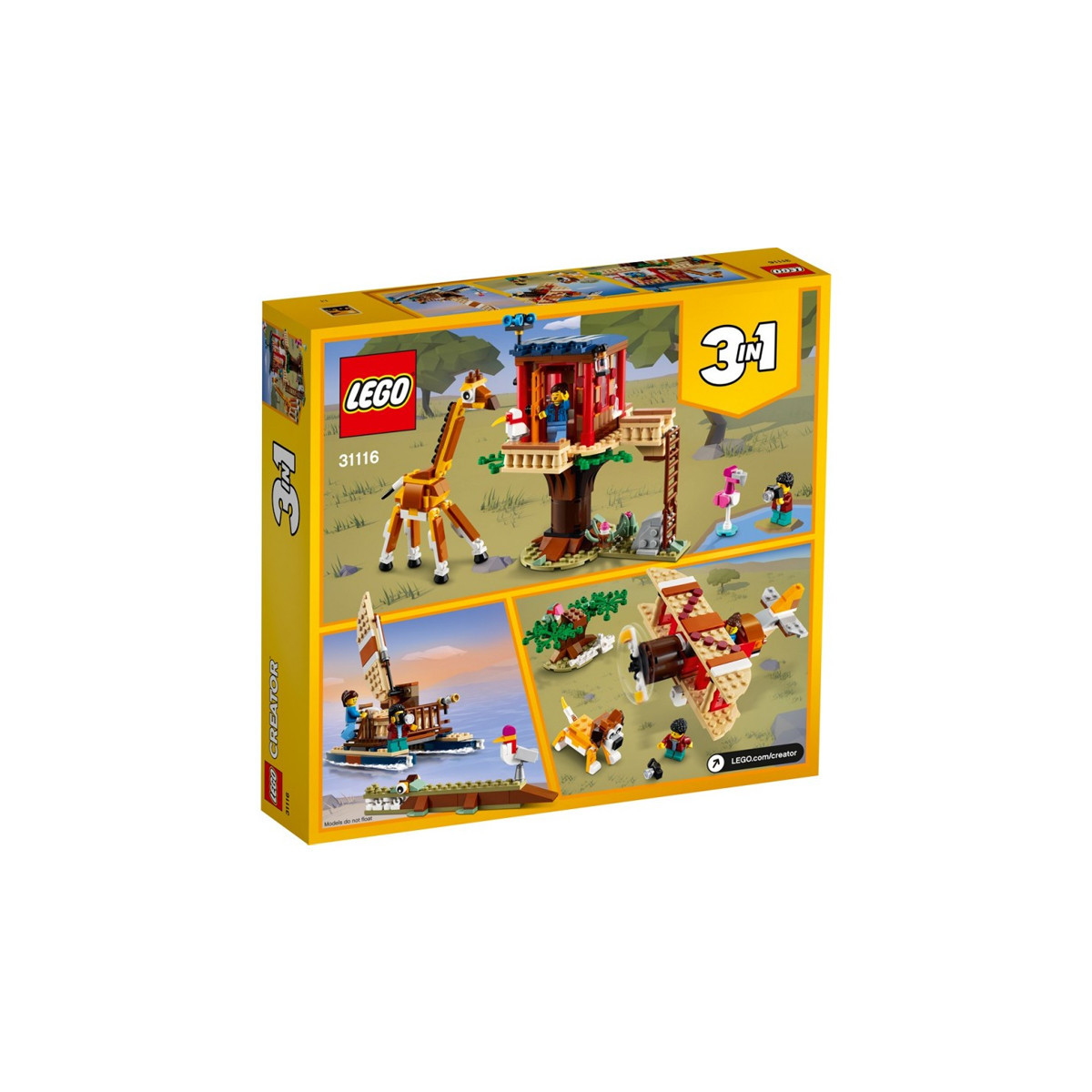 LEGO 31116 - CASA SULL ALBERO DEL SAFARI - CREATOR 3-IN-1