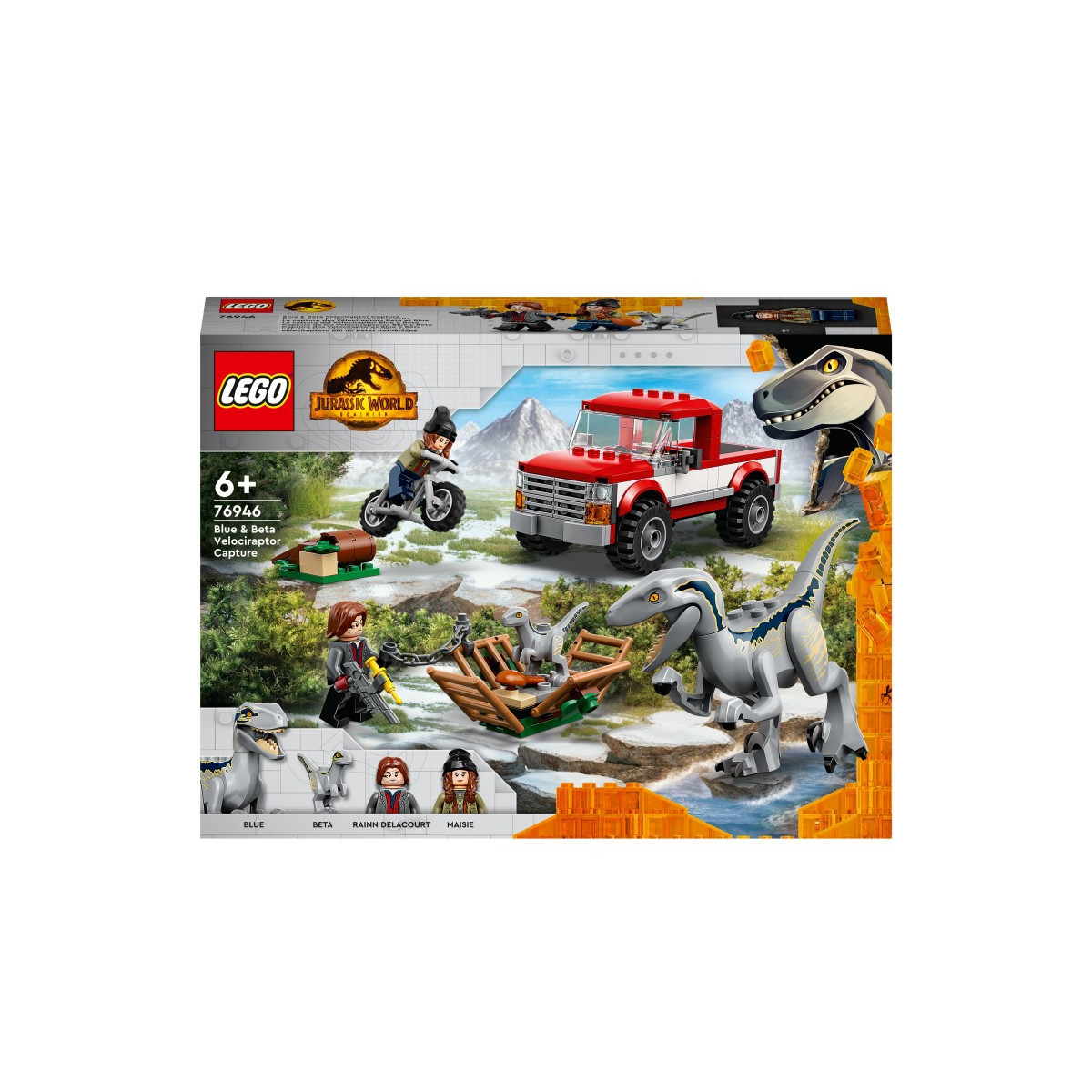 LEGO 76946 - LA CATTURA DEI VELOCIRAPTOR BLUE E BETA - JURASSIC WORLD