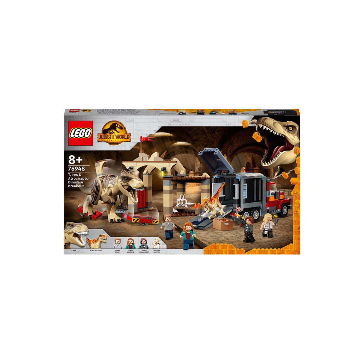 LEGO 76948 - LA FUGA DEL T. REX E DELL’ATROCIRAPTOR - JURASSIC WORLD