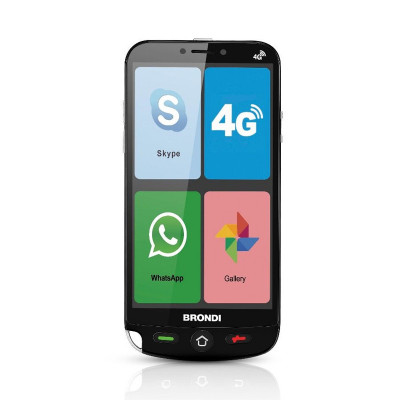 BRONDI AMICO SMARTPHONE 4G (NERO) - SENIOR SMARTPHONE