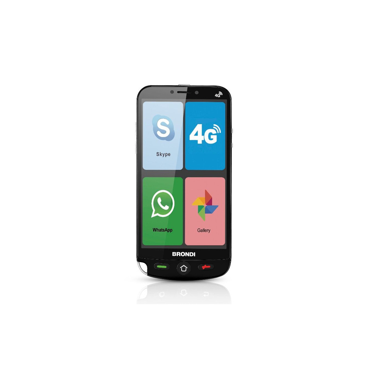 BRONDI AMICO SMARTPHONE 4G (NERO) - SENIOR SMARTPHONE