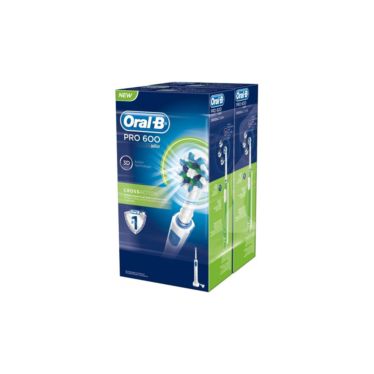 SPAZZOLINO ELETTRICO ORAL-B PRO 600 CONFEZIONE DOPPIA