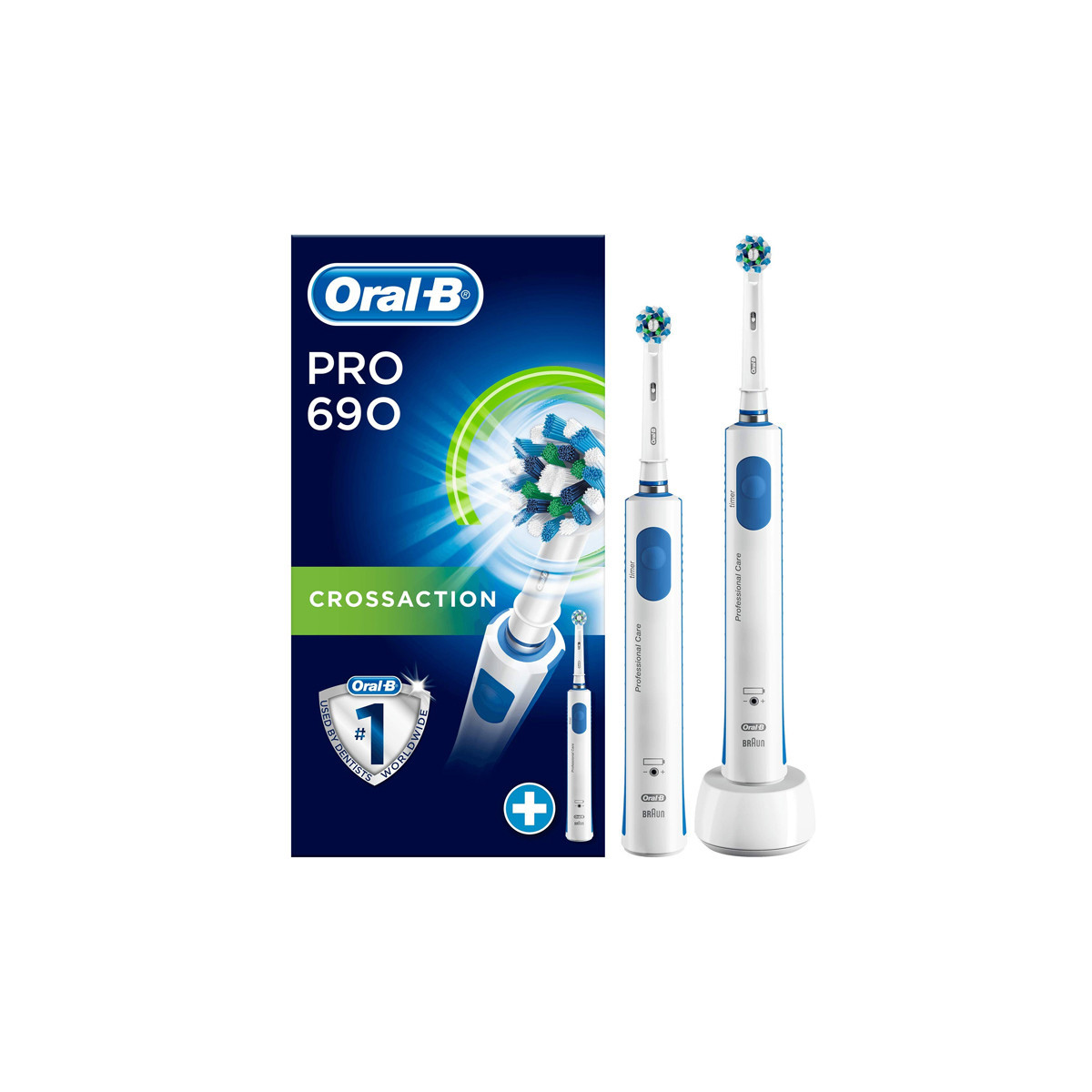 BRAUN ORAL-B PRO 690 CROSS ACTION (D16.524H ) - DOPPIO SPAZZOLINO ELETTRICO