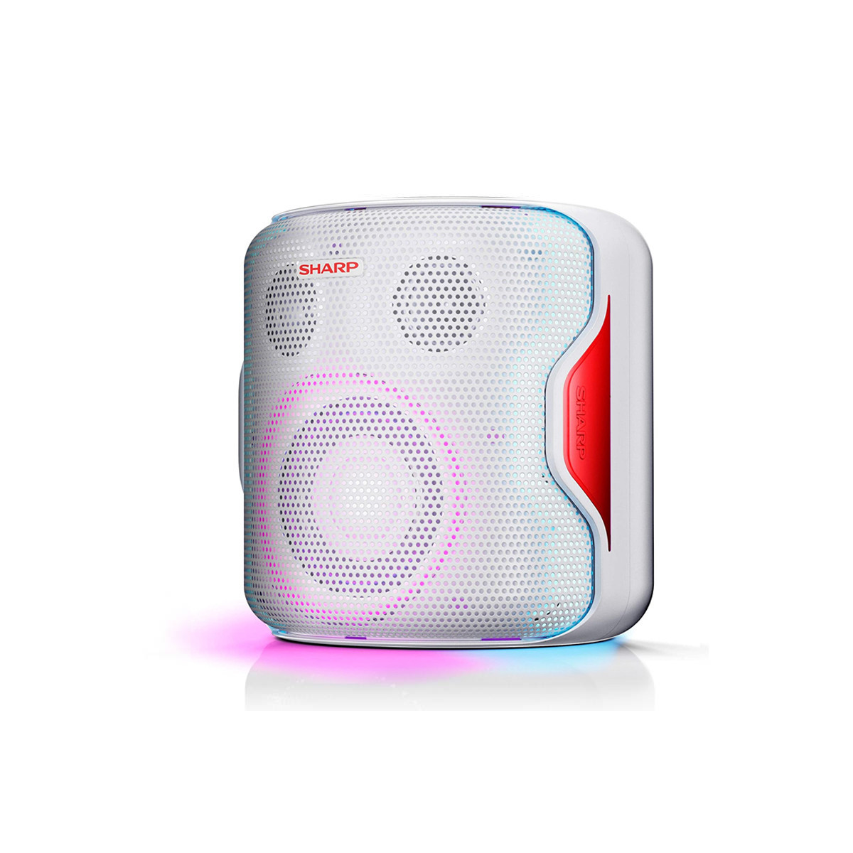 SHARP PS-919(BK) - SPEAKER BLUETOOTH PORTATILE TWS - 130W - USB - AUX - IPX5 - GIOCO LUCE LED RGB - BIANCO