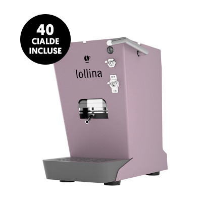 LOLLO CAFFE` NUOVA LOLLINA+ (LILLADOR) - MACCHINA CAFFE` ESPRESSO A CIALDE + 40 CIALDE MISCELA ORO