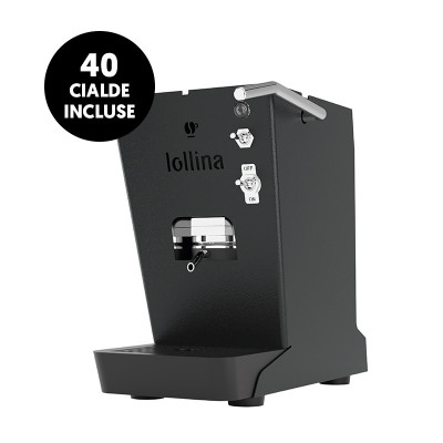 LOLLO CAFFE` NUOVA LOLLINA+ (NERA) - MACCHINA CAFFE` ESPRESSO A CIALDE + 40 CIALDE MISCELA NERA