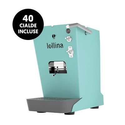 LOLLO CAFFE` NUOVA LOLLINA+ (ACQUAMELLOW) - MACCHINA CAFFE` ESPRESSO A CIALDE + 40 CIALDE MISCELA ORO