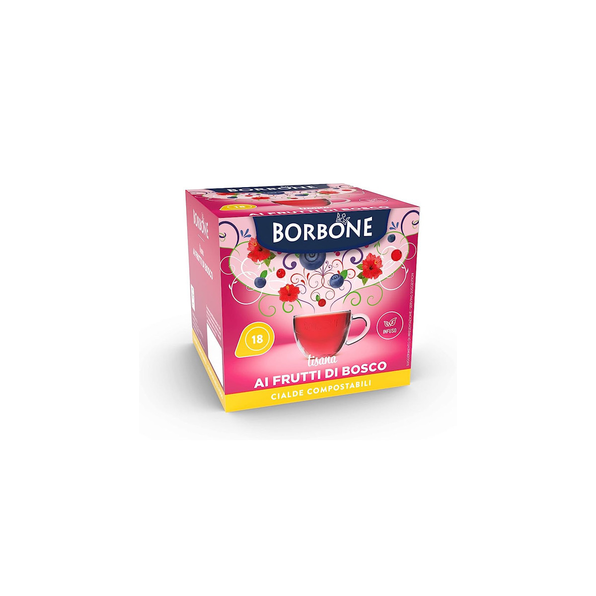 CIALDE ESE 44MM CAFFE'' BORBONE TISANA ALLA FRUTTA - BOX 18PZ