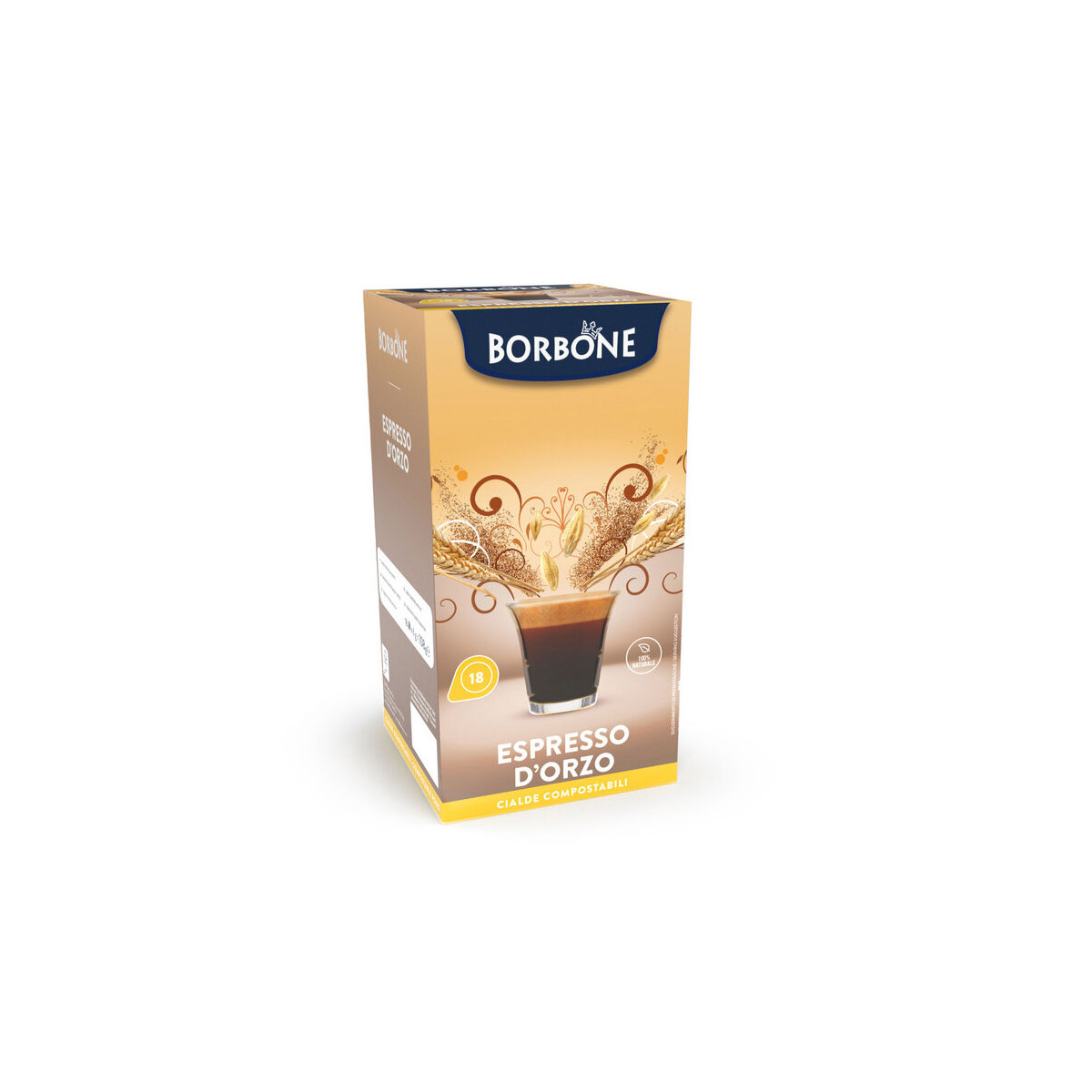 CIALDE ESE 44MM CAFFE'' BORBONE ESPRESSO D''ORZO - BOX 18PZ