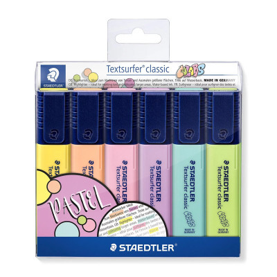 STAEDTLER 364 CWP6 - CONFEZIONE 6 EVIDENZIATORI COLORI MISTI