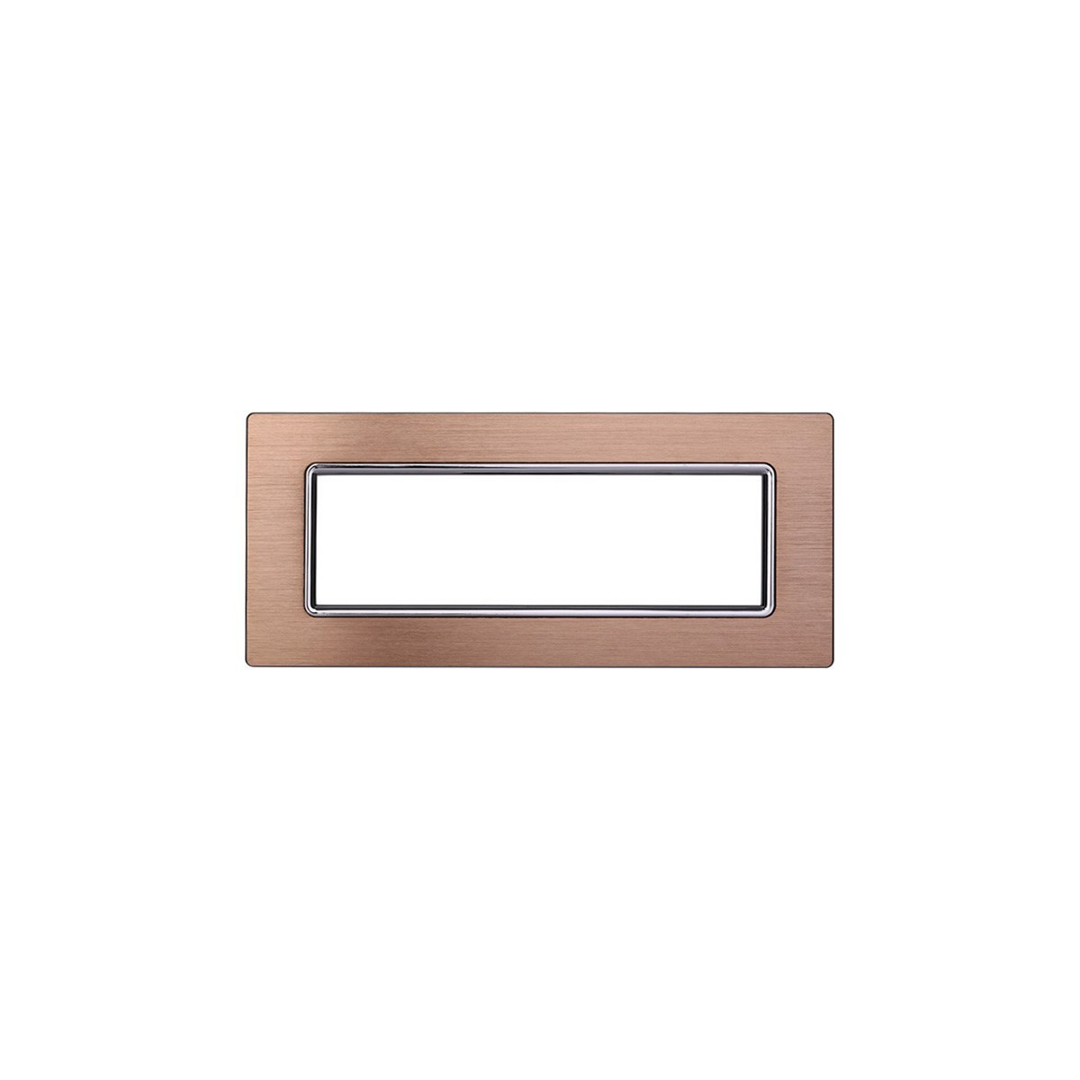 ETTROIT PLACCA IN VETRO 7 MODULI - SERIE SPACE - ORO (LN84711) Compatibile BTicino Living